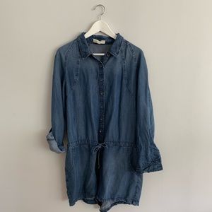 Urban outfitters denim romper